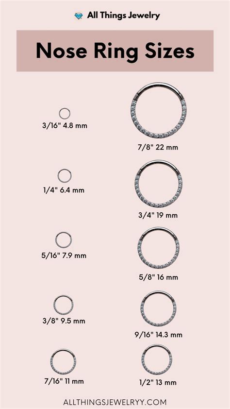 smallest nose ring hoop size